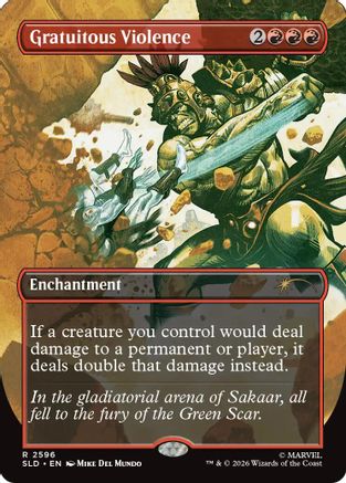 Gratuitous Violence (SLD-2596) [Secret Lair Drop Series] MTG Single Wizards of the Coast