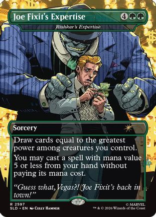 Joe Fixit's Expertise - Rishkar's Expertise (SLD-2597) [Secret Lair Drop Series] Foil MTG Single Wizards of the Coast