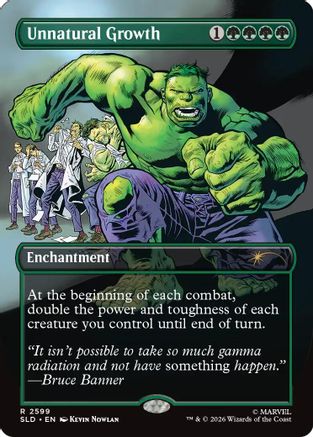 Unnatural Growth (2599) (SLD-2599) [Secret Lair] Drop Series Foil MTG Single Wizards of the Coast