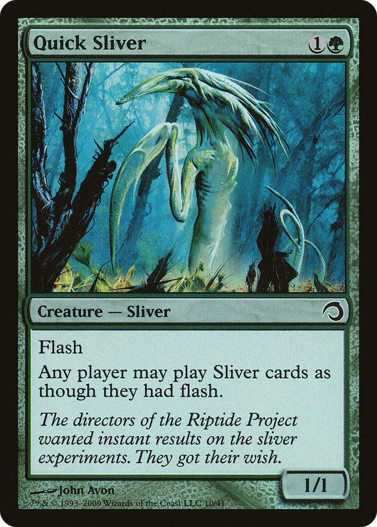 Quick Sliver (PDS-010) [Misc] Premium Deck Series: Slivers Foil MTG Single Wizards of the Coast