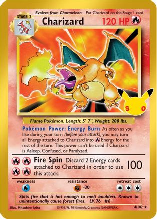 Charizard 4/102 Holofoil [ME: 30th Celebration Classic Collection]