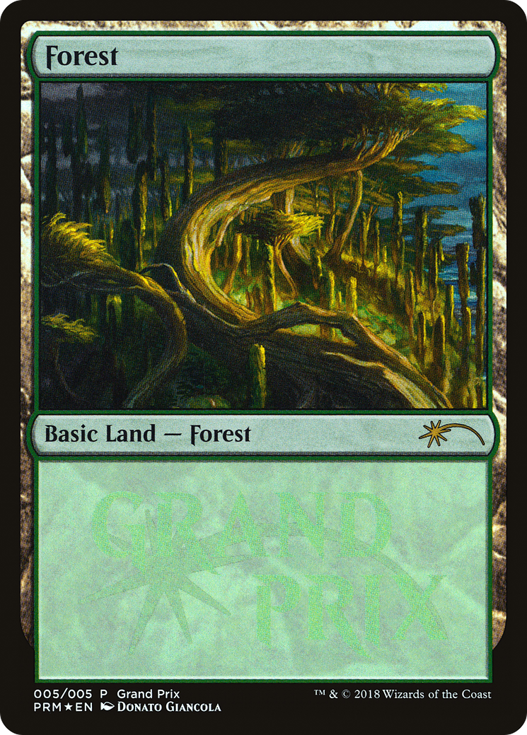 Forest (GPP-2018F) [Misc] Grand Prix Promos Foil MTG Single Wizards of the Coast