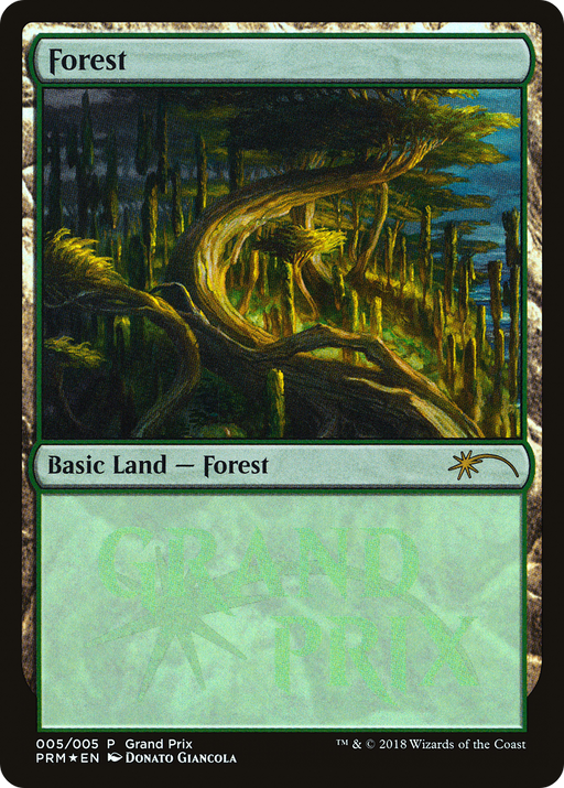 Forest (GPP-2018F) [Misc] Grand Prix Promos Foil MTG Single Wizards of the Coast