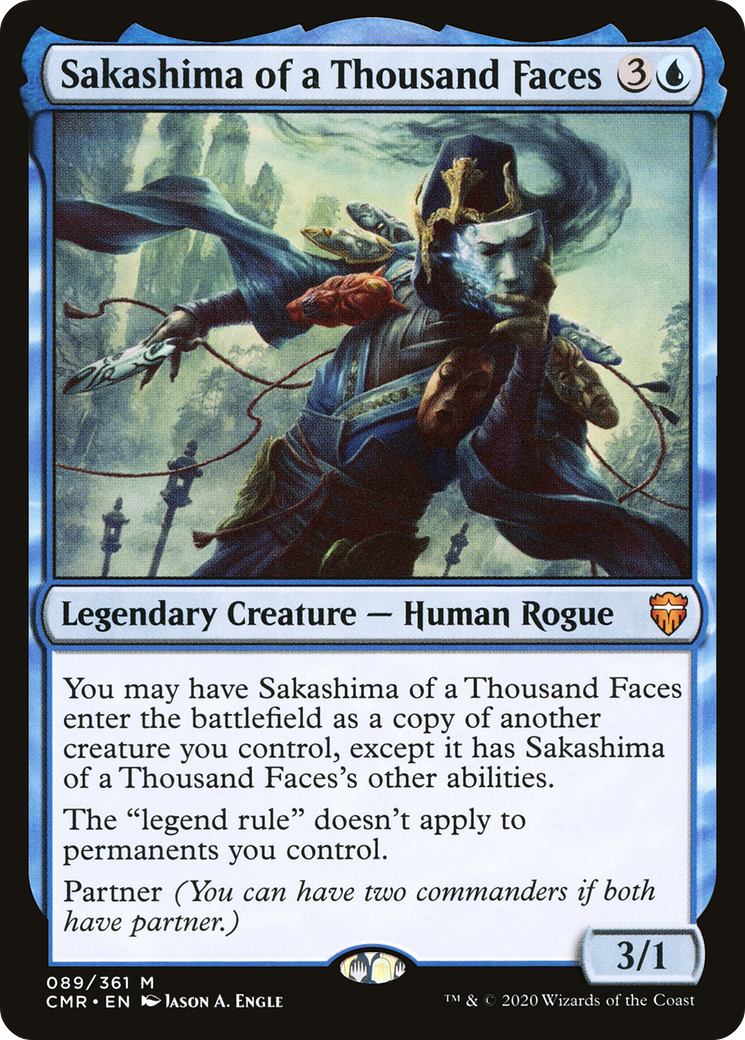 Sakashima of a Thousand Faces (CMR-089) [Commander Legends] Foil MTG Single Wizards of the Coast