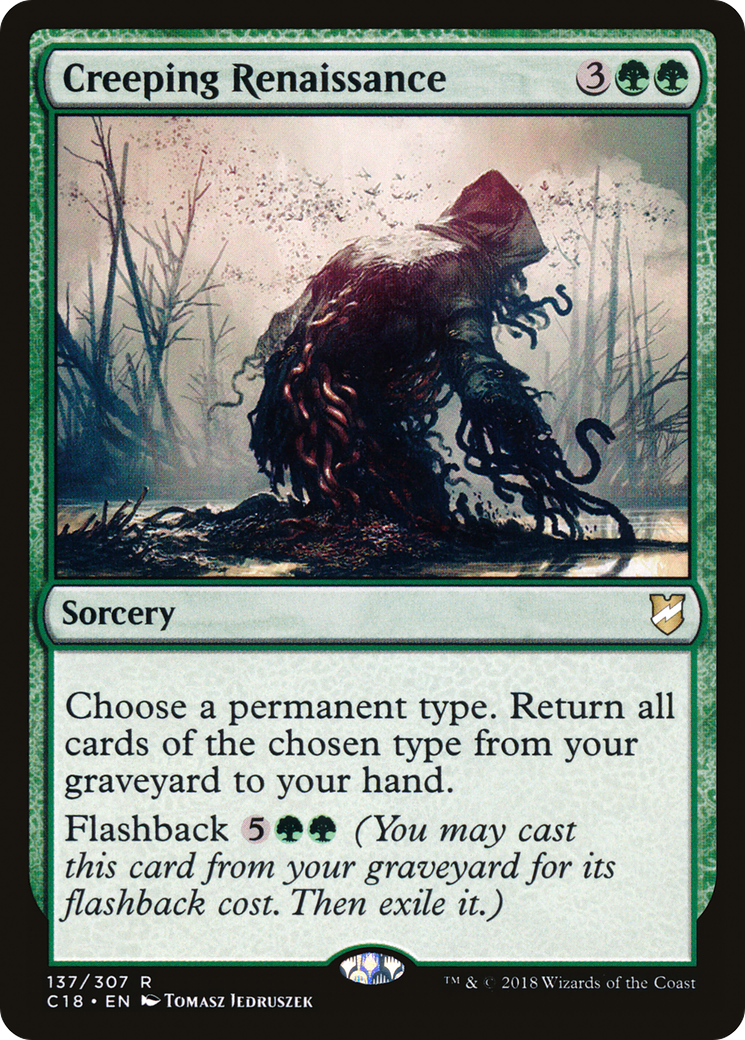 Creeping Renaissance (C18-137) [Commander 2018] MTG Single Wizards of the Coast