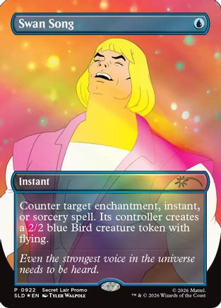 Swan Song (0922) (SLD-922) [Secret Lair Drop Series] Foil MTG Single Wizards of the Coast