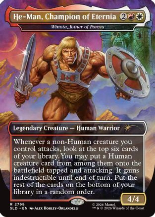 He-Man, Champion of Eternia - Winota, Joiner of Forces (SLD-2768) [Secret Lair Drop Series] MTG Single Wizards of the Coast