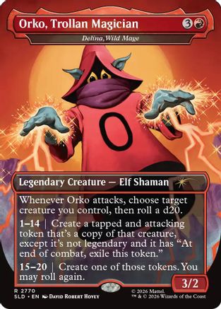Orko, Trollan Magician - Delina, Wild Mage (SLD-2770) [Secret Lair Drop Series] MTG Single Wizards of the Coast