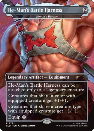 He-Man's Battle Harness - Konda's Banner (SLD-2772) [Secret Lair Drop Series] Foil MTG Single Wizards of the Coast