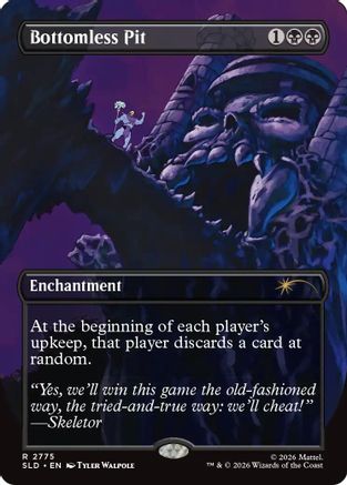 Bottomless Pit (2775) (SLD-2775) [Secret Lair Drop Series] MTG Single Wizards of the Coast