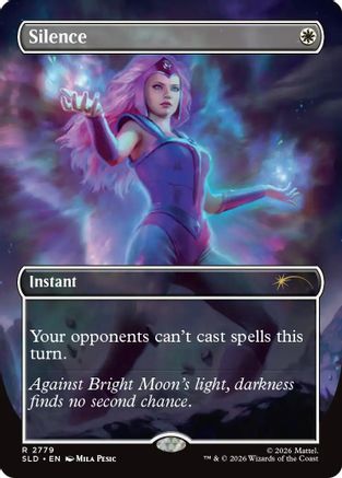 Silence (2779) (SLD-2779) [Secret Lair Drop Series] Foil MTG Single Wizards of the Coast