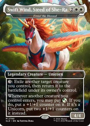 Swift Wind, Steed of She-Ra - Emiel the Blessed (SLD-2780) [Secret Lair Drop Series] MTG Single Wizards of the Coast