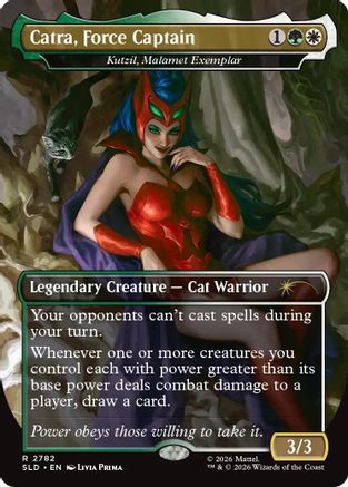 Catra, Force Captain - Kutzil, Malamet Exemplar (SLD-2782) [Secret Lair Drop Series] Foil MTG Single Wizards of the Coast