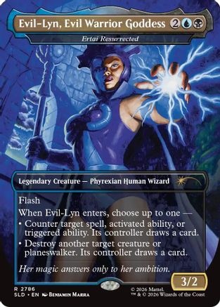 Evil-Lyn, Evil Warrior Goddess - Ertai Resurrected (SLD-2786) [Secret Lair Drop Series] MTG Single Wizards of the Coast