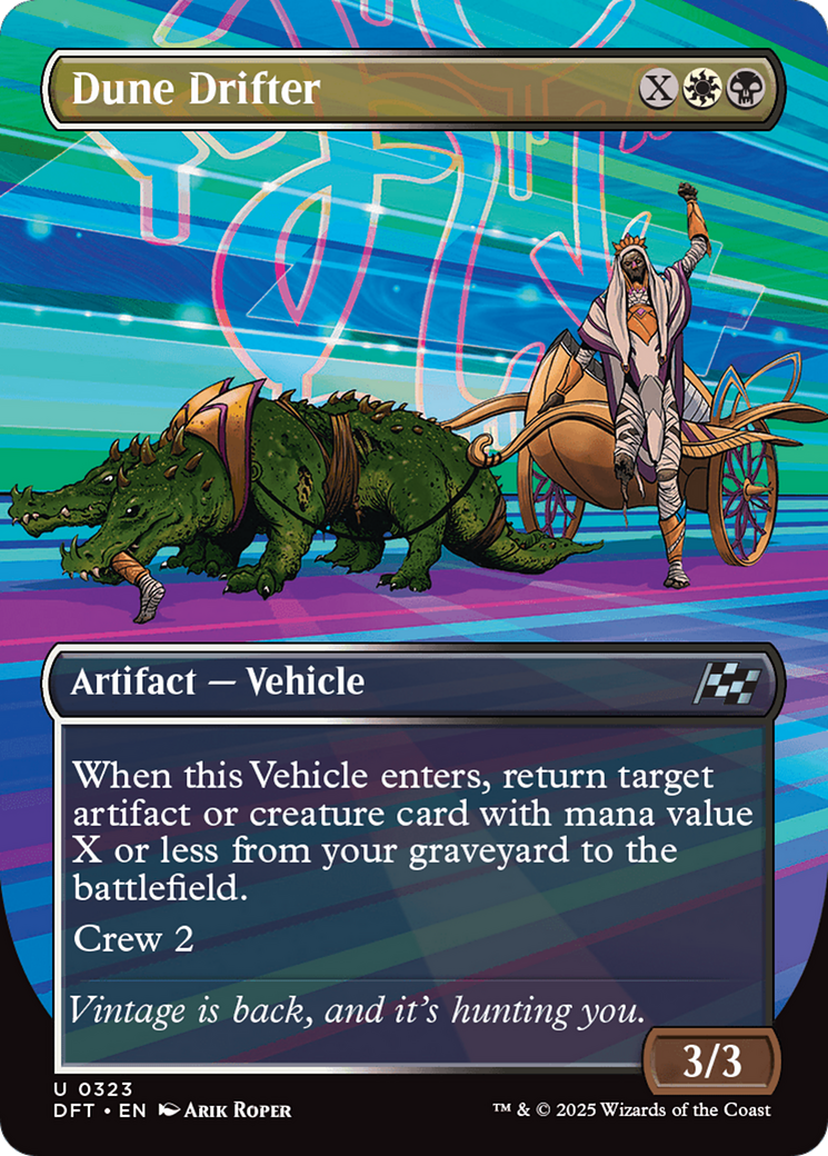 Dune Drifter (DFT-323) [Aetherdrift] (Borderless) Foil MTG Single Wizards of the Coast