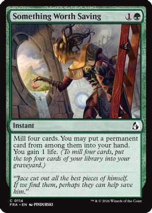 Something Worth Saving (FRA-114) [Reality Fracture] Foil MTG Single Wizards of the Coast