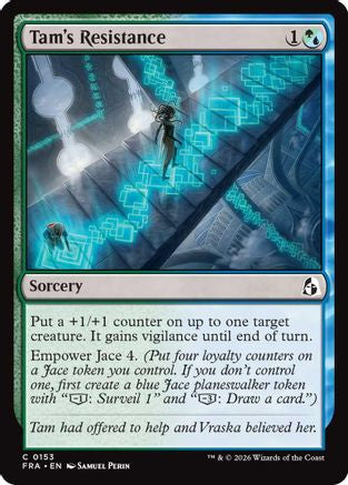 Tam's Resistance (FRA-153) [Reality Fracture] Foil MTG Single Wizards of the Coast