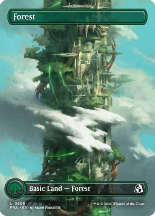 Forest (0395) (FRA-395) [Reality Fracture] Foil MTG Single Wizards of the Coast
