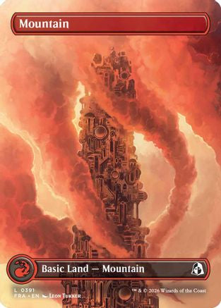 Mountain (0391) (FRA-391) [Reality Fracture] Foil MTG Single Wizards of the Coast