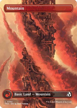 Mountain (0392) (FRA-392) [Reality Fracture] Foil MTG Single Wizards of the Coast