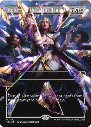 Return to the Light Realms (Facet Foil) (0451) (FRA-451) [Reality Fracture] Foil MTG Single Wizards of the Coast