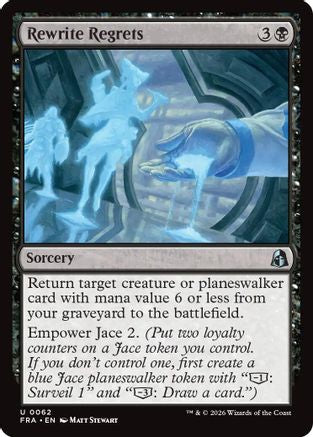 Rewrite Regrets (FRA-062) [Reality Fracture] Foil MTG Single Wizards of the Coast