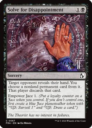 Solve for Disappointment (FRA-067) [Reality Fracture] Foil MTG Single Wizards of the Coast