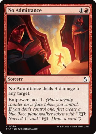 No Admittance (FRA-089) [Reality Fracture] MTG Single Wizards of the Coast
