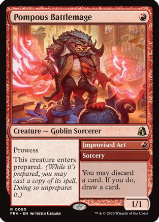 Pompous Battlemage (FRA-090) [Reality Fracture] MTG Single Wizards of the Coast