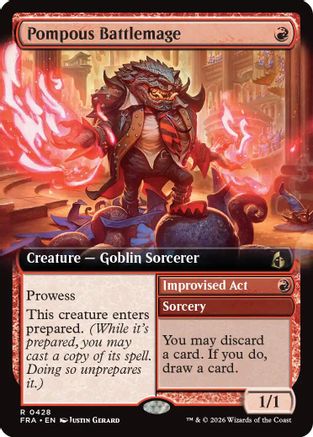 Pompous Battlemage (FRA-428) [Reality Fracture] MTG Single Wizards of the Coast