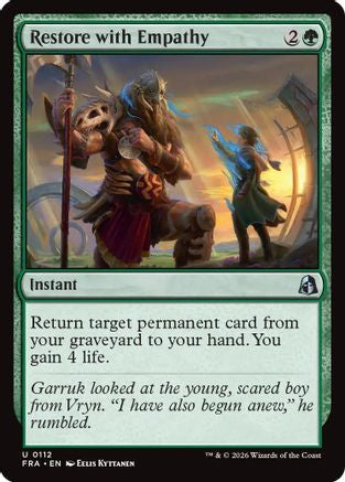 Restore with Empathy (FRA-112) [Reality Fracture] Foil MTG Single Wizards of the Coast