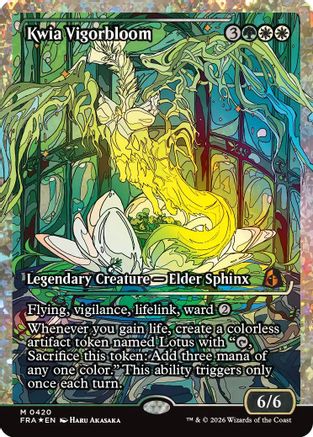 Kwia Vigorbloom (Fracture Foil) (0420) (FRA-420) [Reality Fracture] Foil MTG Single Wizards of the Coast