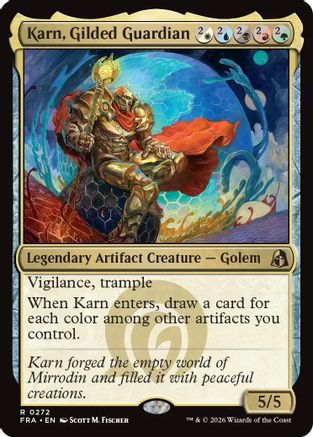 Karn, Gilded Guardian (FRA-272) [Reality Fracture] MTG Single Wizards of the Coast
