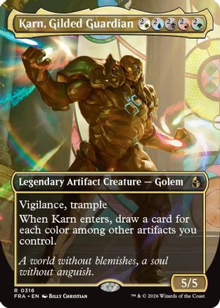 Karn, Gilded Guardian (FRA-316) [Reality Fracture] MTG Single Wizards of the Coast
