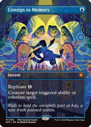 Consign to Memory (SPG-162) [Special Guests] Foil MTG Single Wizards of the Coast