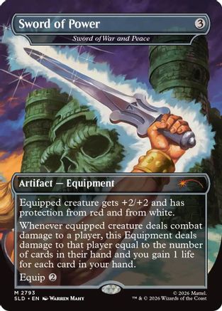 Sword of Power - Sword of War and Peace (SLD-2793) [Secret Lair Drop Series] MTG Single Wizards of the Coast