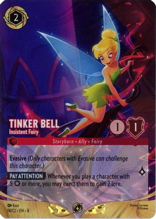 Tinker Bell - Insistent Fairy (Foil) (14) [Disney Lorcana Promo Cards] Holofoil Lorcana Single Disney