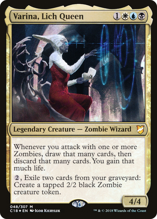 Varina, Lich Queen (C18-048) [Commander 2018] Foil MTG Single Wizards of the Coast