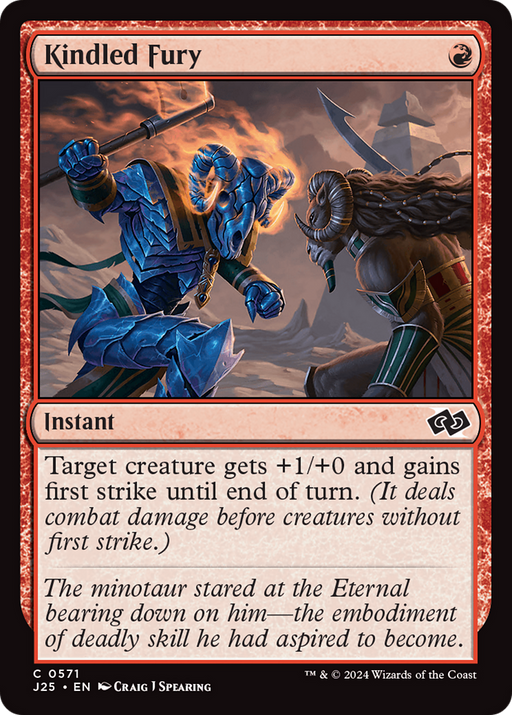Kindled Fury (J25-571) [Foundations Jumpstart] MTG Single Wizards of the Coast