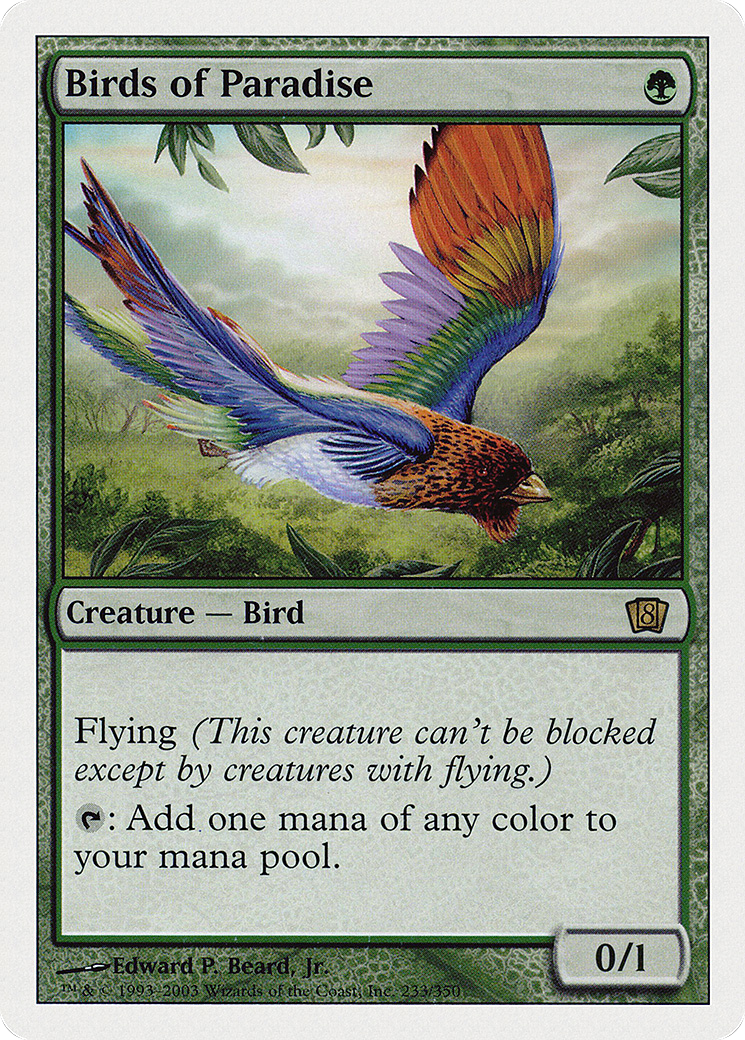 Birds of Paradise (8ED-233) [8th Edition] MTG Single Wizards of the Coast