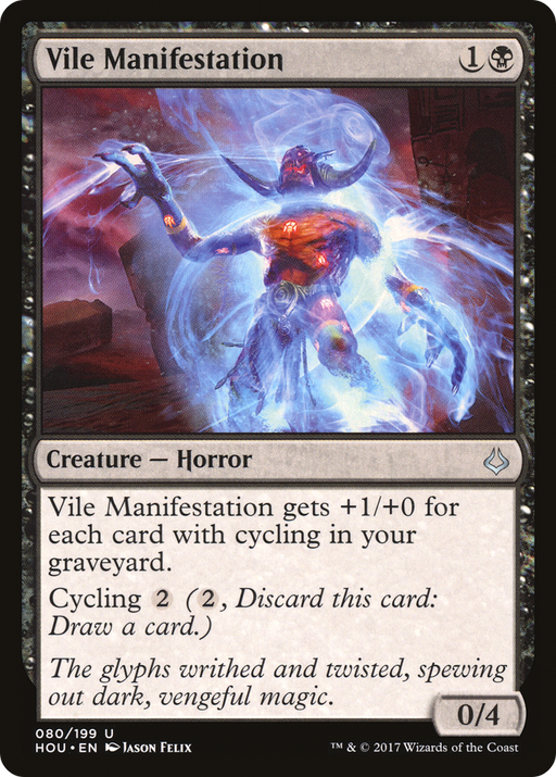 Vile Manifestation (HOU-080) [Hour of Devastation] MTG Single Wizards of the Coast