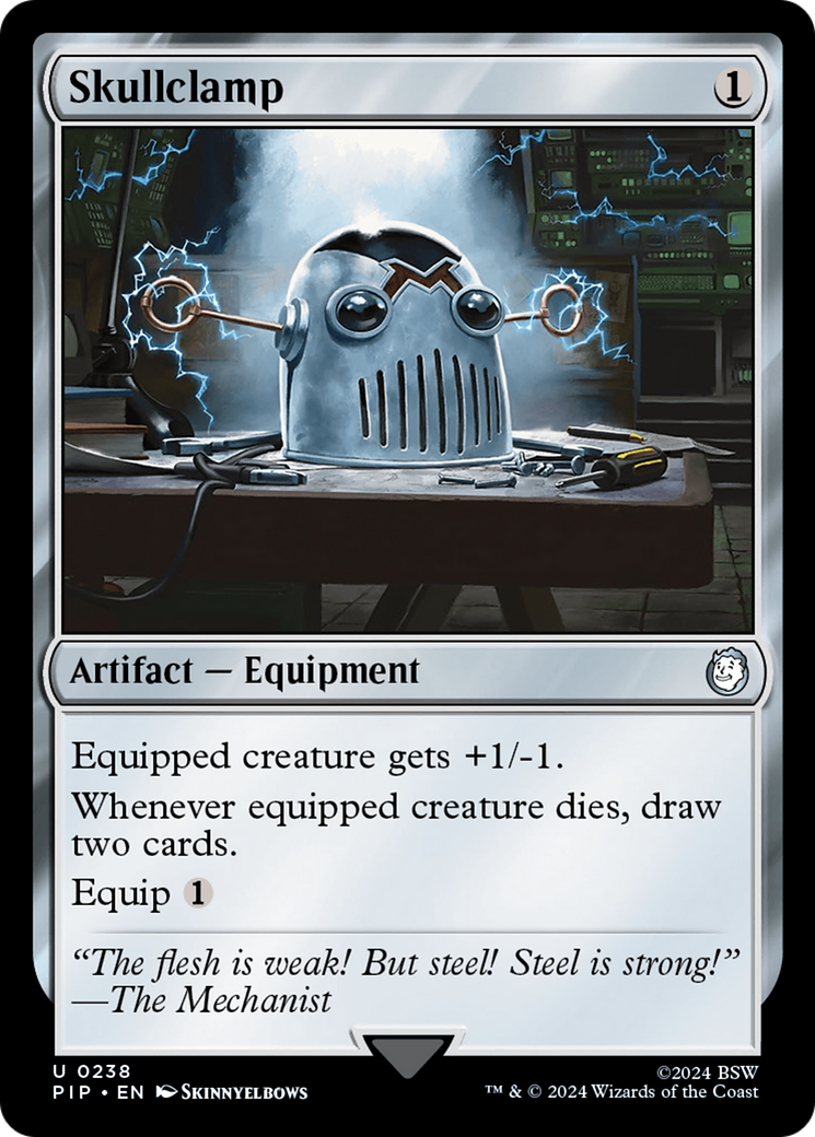 Skullclamp (PIP-238) [Fallout] Foil MTG Single Wizards of the Coast
