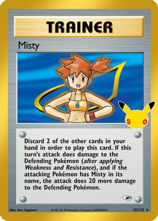 Misty 18 Holofoil [ME: 30th Celebration Classic Collection] Pokemon Single Pokémon