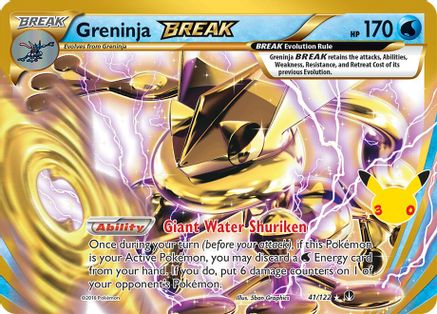 Greninja BREAK 41 Holofoil [ME: 30th Celebration Classic Collection] Pokemon Single Pokémon