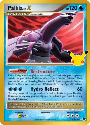 Palkia LV.X 106 Holofoil [ME: 30th Celebration Classic Collection] Pokemon Single Pokémon