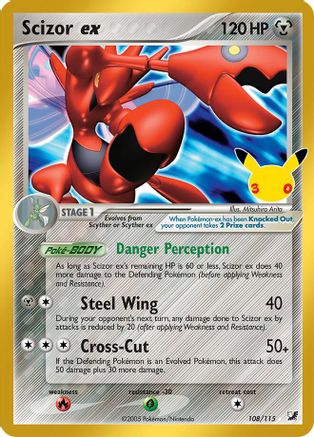 Scizor ex 108 Holofoil [ME: 30th Celebration Classic Collection] Pokemon Single Pokémon