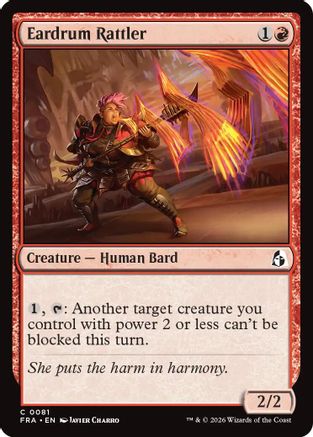 Eardrum Rattler (FRA-081) [Reality Fracture] Foil MTG Single Wizards of the Coast