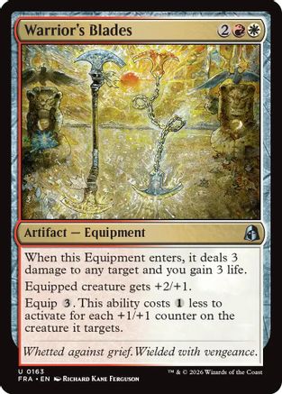 Warrior's Blades (FRA-163) [Reality Fracture] MTG Single Wizards of the Coast