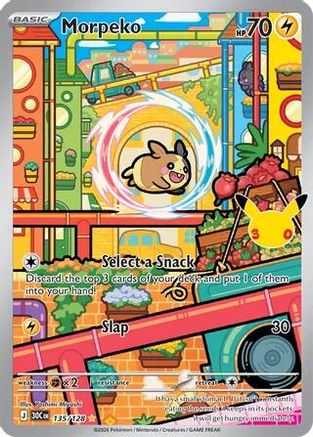 Morpeko 135/128 Holofoil [ME: 30th Celebration] Pokemon Single Pokémon