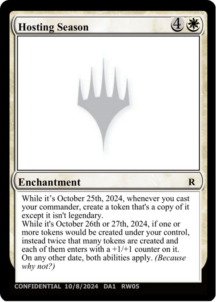 Hosting Season (UNK-RW05E) [Misc] Unknown Event MTG Single Wizards of the Coast